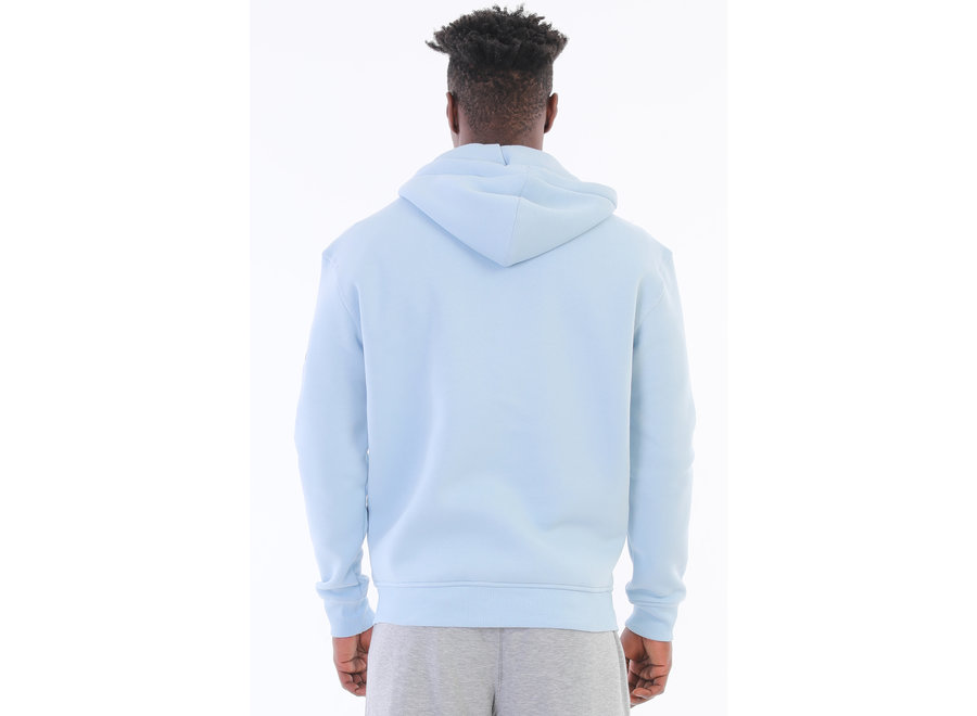 Classical Zip Hoody -Baby Blau