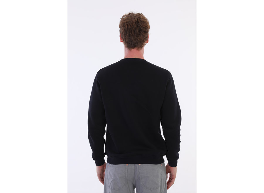 CHARLIE Sweatshirt mit Logo auf der brust-Schwarz