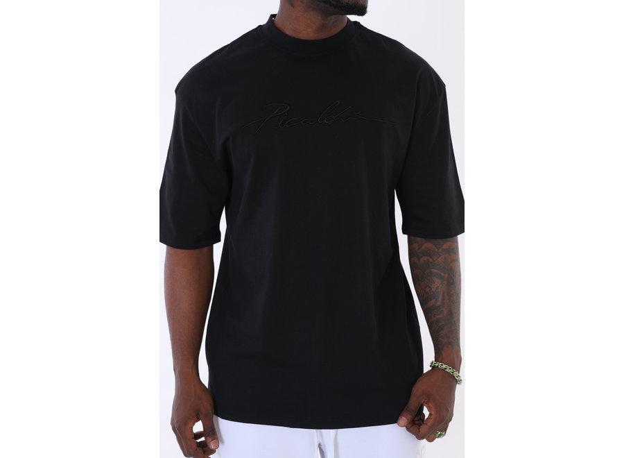 Signature  Long Fit Shirt Black -Schwarz