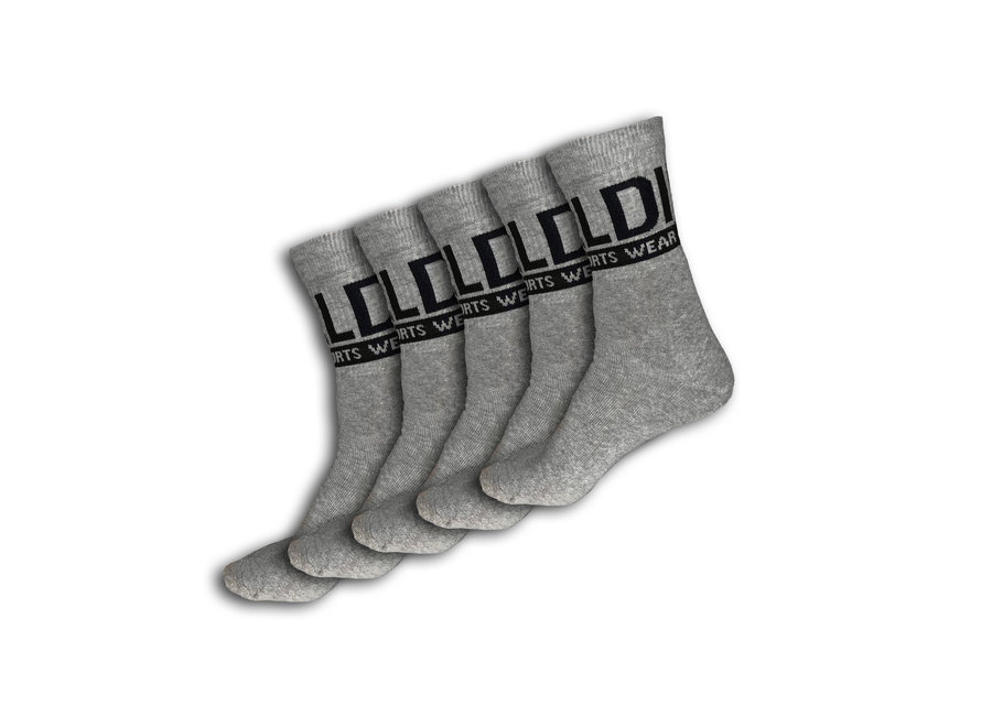 5 Paar Sportswear Socken -Grey / Grau