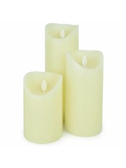 O'DADDY Led wax kaarsen set 3st - 3 maten (met afstandsbediening)