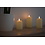 O'DADDY O'DADDY LED kaarsen set 3 maten -  kaars 12+14.5+17 - 7.5d - 3d lont