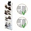 O'DADDY O'DADDY® hangend schoenenrek deur - Geschikt voor opdek en stompe deuren, beide kanten - Metaal en Kunststof – 20 x 51 x 182 cm - Wit