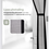 O'DADDY O'DADDY® Deurgordijn Deluxe FIBER - Magnetisch Vliegengordijn - Voor Nieuwbouw en Standaard Deuren - Eenvoudige Installatie - Zwarte Hor - 100x230 cm
