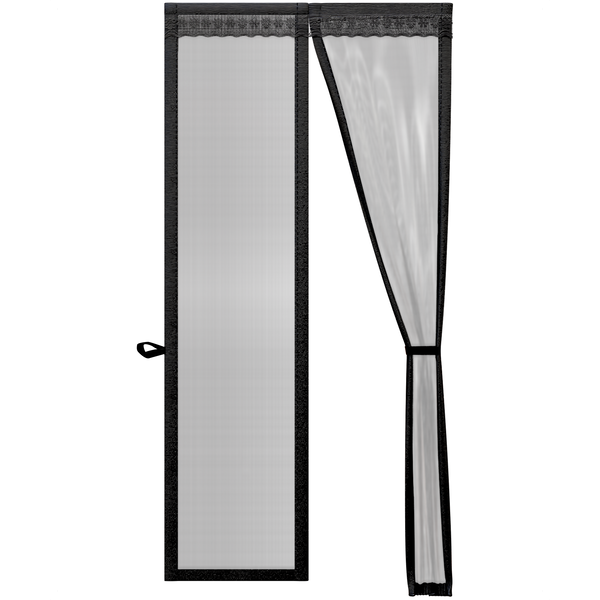O'DADDY O’DADDY® Fly porte rideau avec aimants – fibre de verre - 100x230 noir