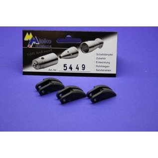 Mielke Modelltechnik Clutch shoes 3 x Carbon