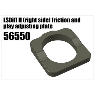 RS5 Modelsport LSDiff II (right side) friction and play adjusting plate