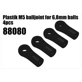 RS5 Modelsport Plastik M5 balljoint for 6,8mm balls 4pcs