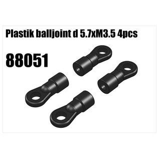 RS5 Modelsport Plastik balljoint d 5.7xM3.5 4pcs