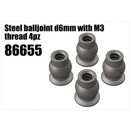 RS5 Modelsport Steel balljoint d6mm with M3 thread