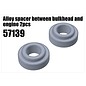RS5 Modelsport Alloy spacer between bulkhead and engine 2pcs