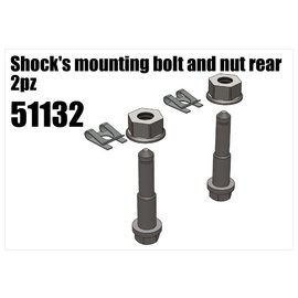 RS5 Modelsport Steel shock's mounting bolt and nut rear