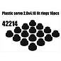 RS5 Modelsport Plastic servo 2,0x4,18 fit rings 16pcs