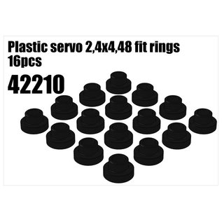 RS5 Modelsport Plastic servo 2,4x4,48 fit rings 16pcs