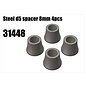 RS5 Modelsport Steel d5 spacer 8mm 4pcs