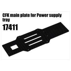 RS5 Modelsport CFK main plate for Power supply tray