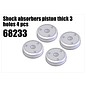 RS5 Modelsport Shock absorbers piston thick 3 holes 4pcs