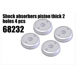 RS5 Modelsport Shock absorbers piston thick 2 holes 4pcs