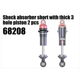 RS5 Modelsport Shock absorber short with thick 3 hole piston