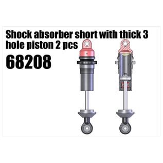 RS5 Modelsport Shock absorber short with thick 3 hole piston 2pcs