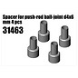RS5 Modelsport Steel Spacer for push-rod ball-joint d4x6 mm 4pcs