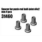 RS5 Modelsport Steel Spacer for push-rod ball-joint d4x2 mm 4pcs