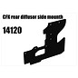 RS5 Modelsport CFK rear diffusor side mount