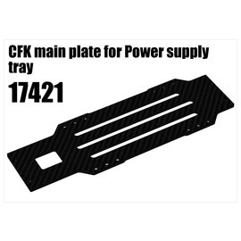 RS5 Modelsport CFK main plate for Power supply tray