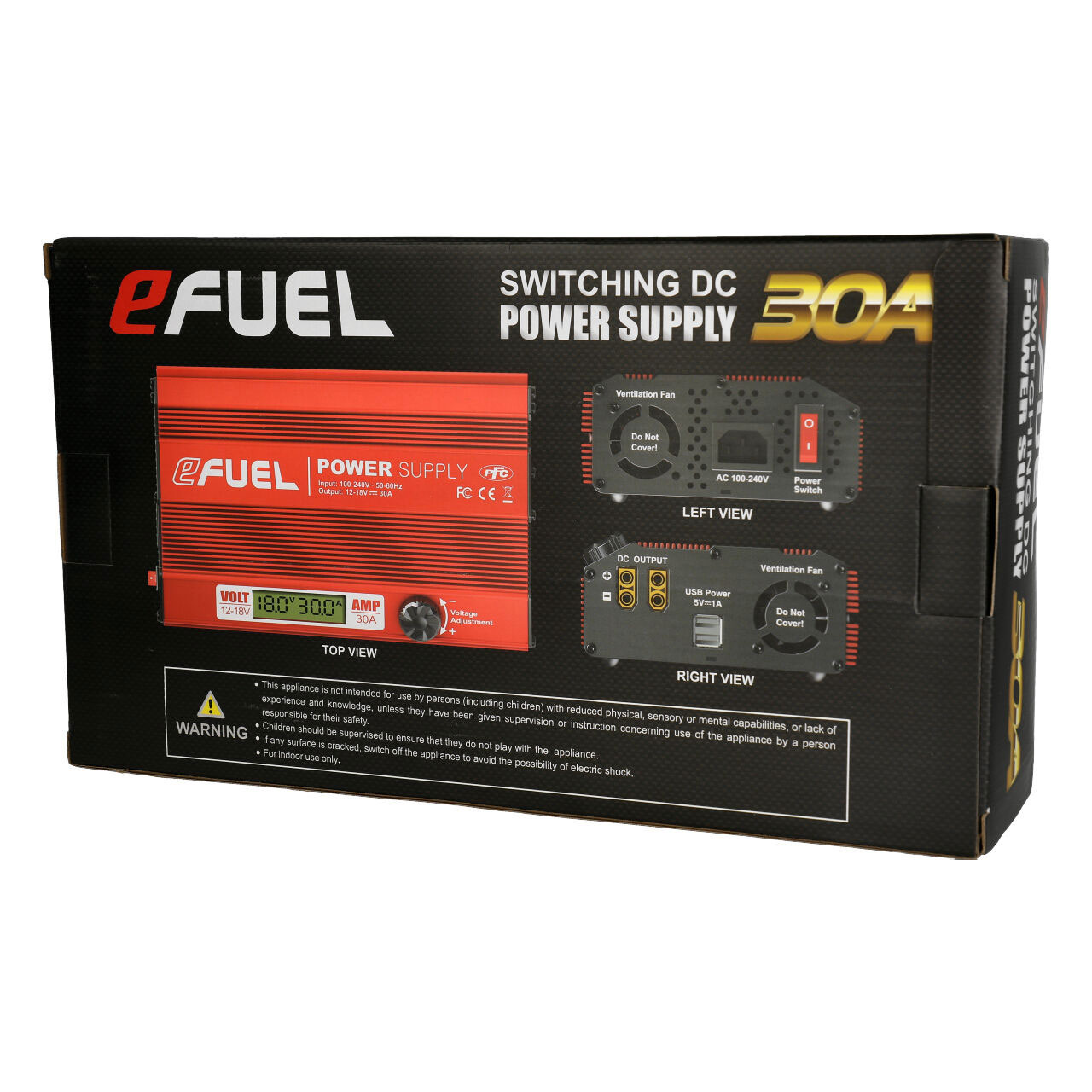 eFuel 30A 12-18 Volt power supply - 
