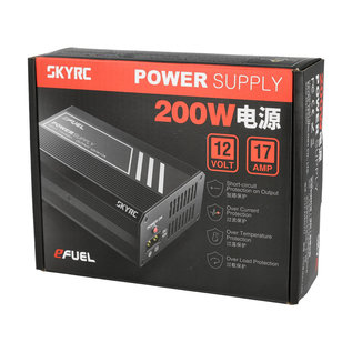 SkyRC Powersupply 200W, 12 Volt 17 Ampere