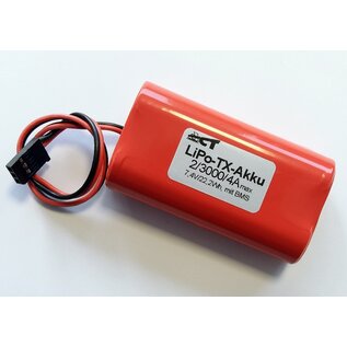 Transmitter battery LiPo 2S 3000mAh with balancer