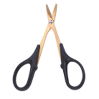 HRC Titanium curved tips Scissor