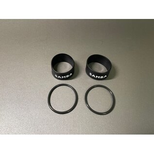 Samba Silicon rings with O-ring for racing fixation kit, 2x