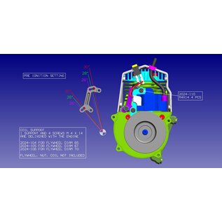 Mecatech Racing Coil Support for flywheel Abbate (67 mm)