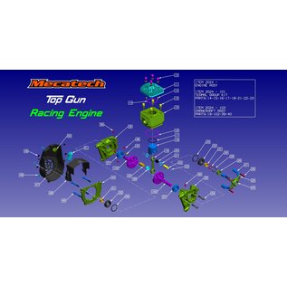 Mecatech Racing Complete Crankshaft Assy (1 pcs)