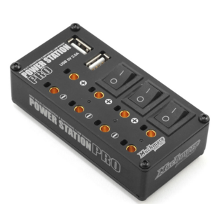 MuchMore Power Supply Station Pro Multi-Distributor Box w/USB (Black)