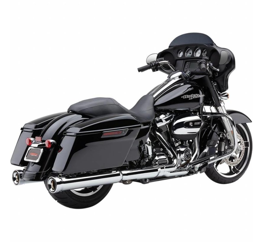 exhaust NH Series slip-ons Chrome or Black - Fits:> 2017 Touring FLH/FLT