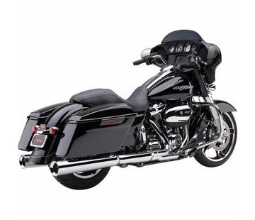 Cobra exhaust Powr-Flo Slip-ons Chrome or Black - Fits:> 2017 Touring FLH/FLT