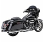 exhaust Powr-Flo Slip-ons Chrome or Black - Fits:> 2017 Touring FLH/FLT