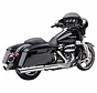 exhaust 909 2 into 2 Slip-ons Chrome or Black - Fits:> 2017 Touring FLH/FLT