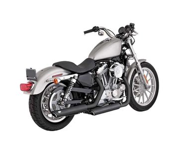 Vance & Hines escape Twin Slash 3 pulgadas Silenciadores Negro o Cromo - Se adapta a:> 04-13 Sportster XL