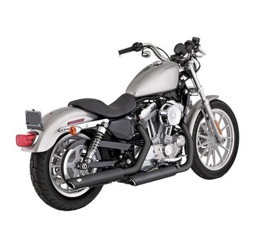 Vance & Hines exhaust Twin Slash 3 inch Mufflers Black or Chrome - Fits:> 04-13 Sportster XL