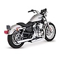 exhaust Twin Slash 3 inch Mufflers Black or Chrome - Fits:> 04-13 Sportster XL