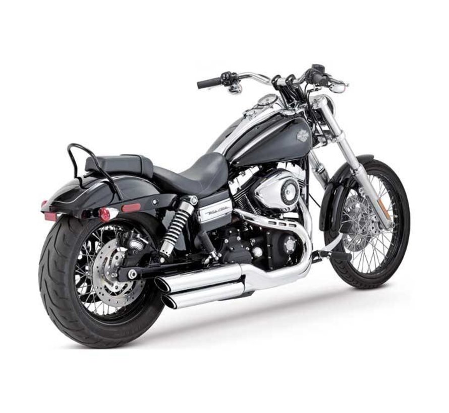 escape Twin Slash 3 pulgadas Silenciadores Negro o Cromo - Se adapta a: > 08-16 Dyna FXDF FATBOB; 10-16 Dyna FXDWG