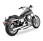 exhaust Twin Slash 3 inch Mufflers Black or Chrome - Fits: > 91-16 Dyna (Exclude 10-16 FXDF; 10-16 FXDWG; 12-16 FLD SWITCHBACK)