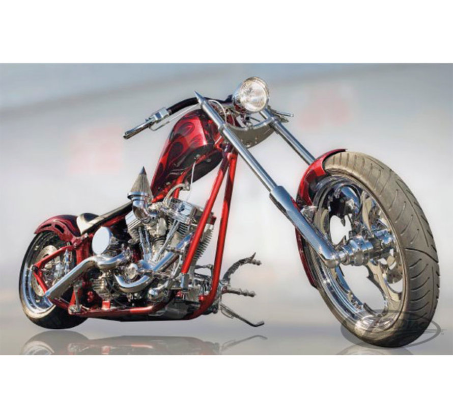 de style Softail simples courbes vers le bas des cadres tubulaires - pour moteurs Evolution