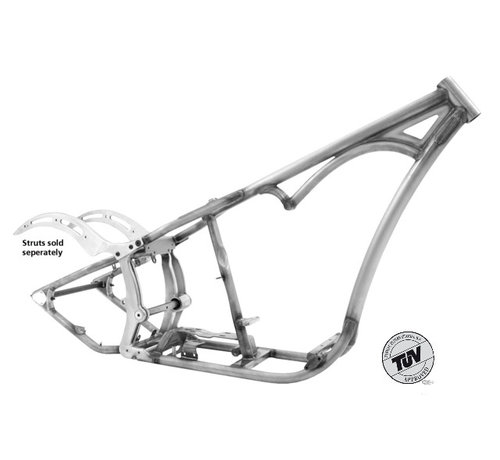 Kraft / Tech Inc frame Softail-stijl enkel gebogen onderbuisframes - voor Evolution-motoren