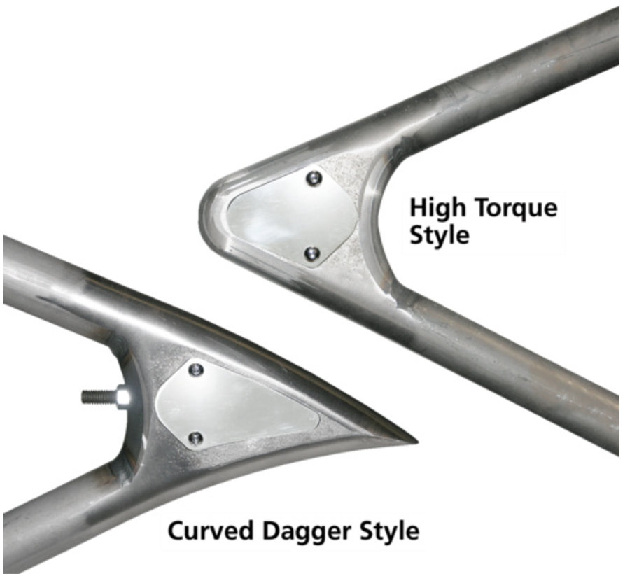 de style Softail simples courbes vers le bas des cadres tubulaires - pour moteurs Evolution