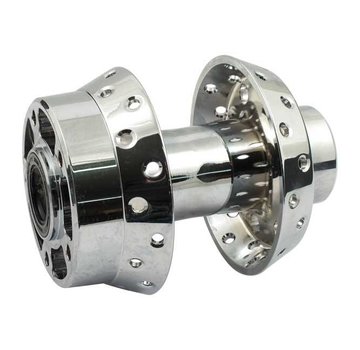 MCS Front wheel hub chrome - Fits: > 00-07 FXST/S/B/D; FLSTC/S; FXDWG