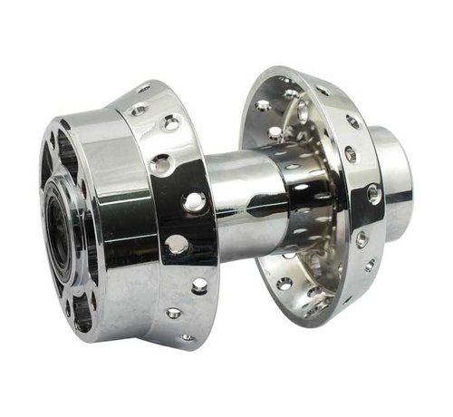 MCS Front wheel hub chrome - Fits: > 00-07 FXST/S/B/D; FLSTC/S; FXDWG